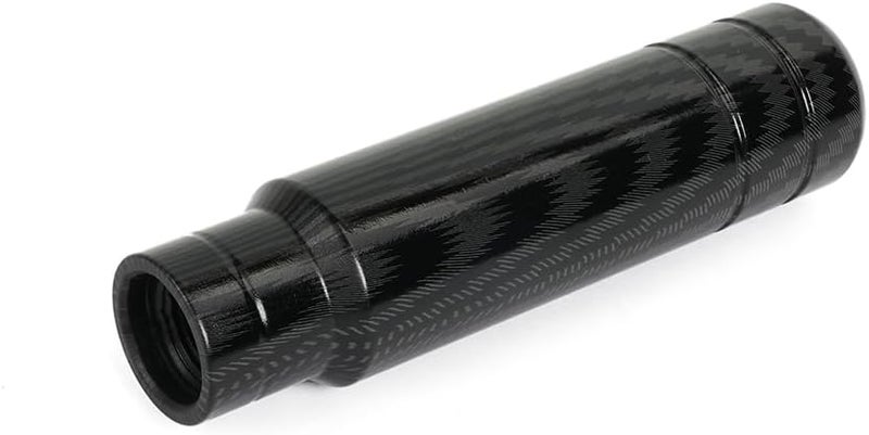 BARTOO Aluminum Alloy Heavy Weighted Shifter Knob, 5" Auto Gear Shift Knob, Car Gear Lever Stick Shifter Handle,with 3 Threaded Adapters M8 M10 M12,Fit Most Automatic Manual Vehicle(Carbon Fiber) - Image 1